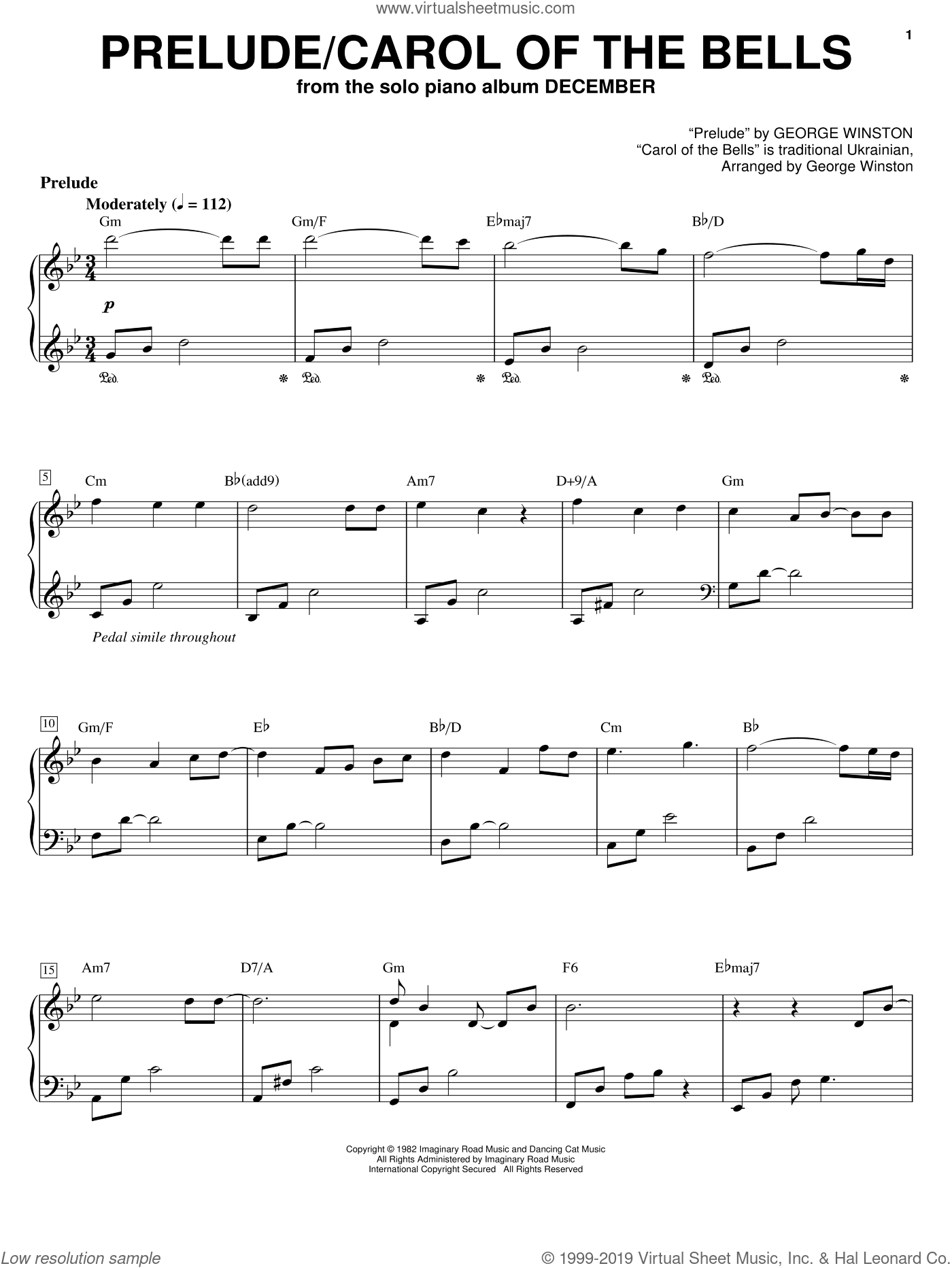 download free carol of the bells piano solo pdf printer